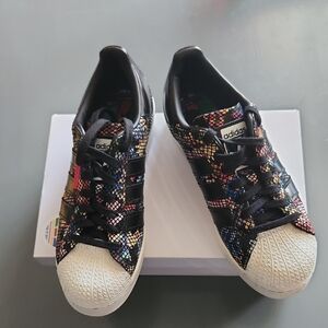 Adidas Multicolor Sneakers with Black Accents